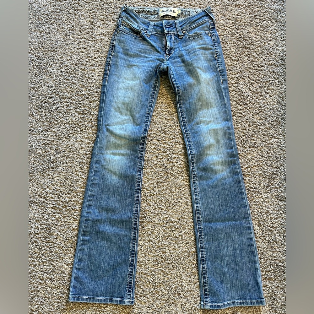 Ariat REAL Mid-Rise Boot Cut Jean, 26L